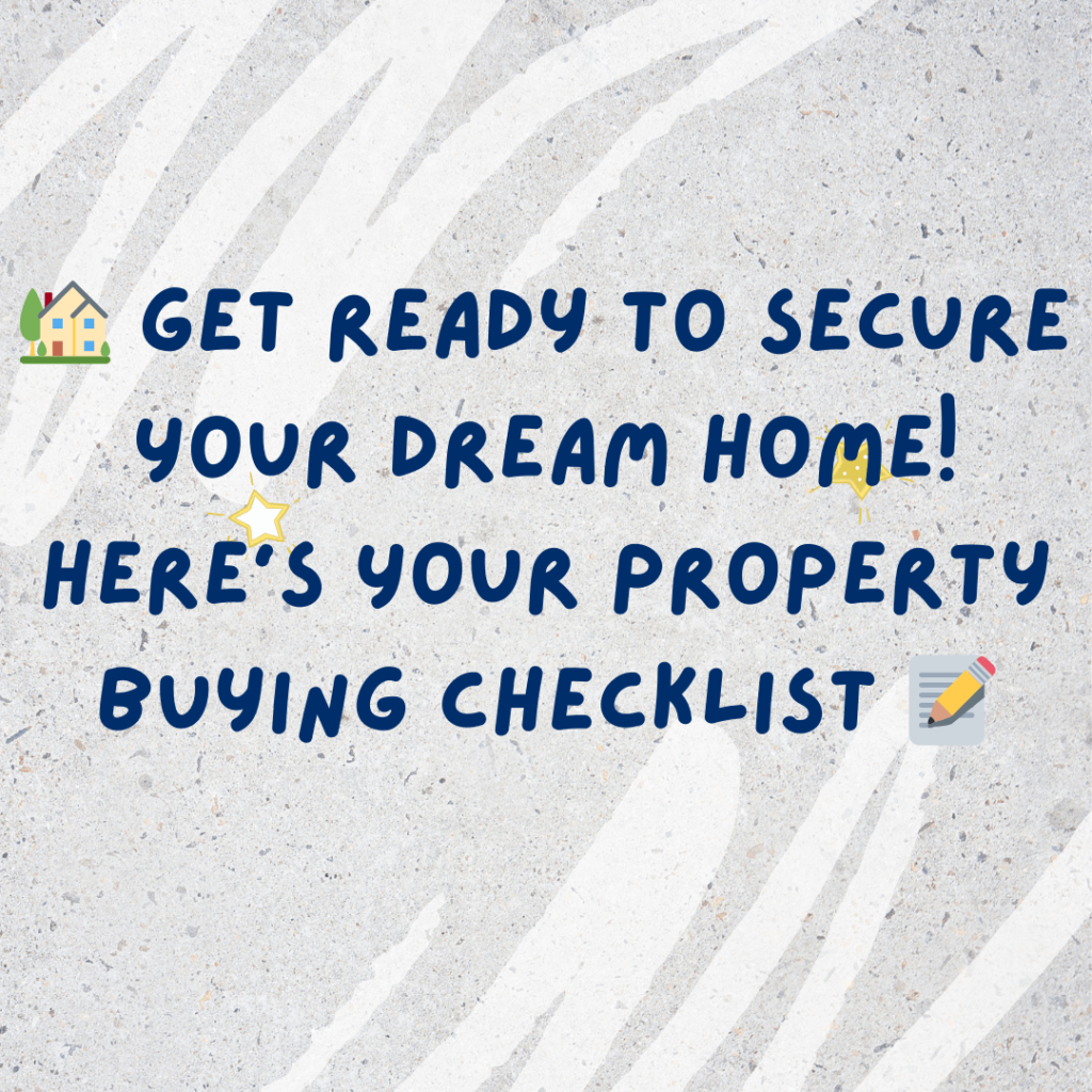 checklist for property buying